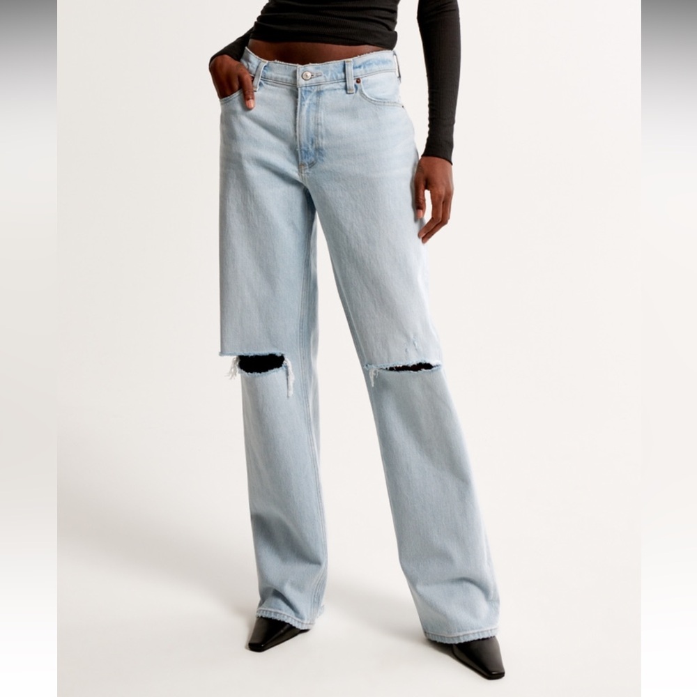🔥NWT🔥 Abercrombie Low Rise Baggy Jeans